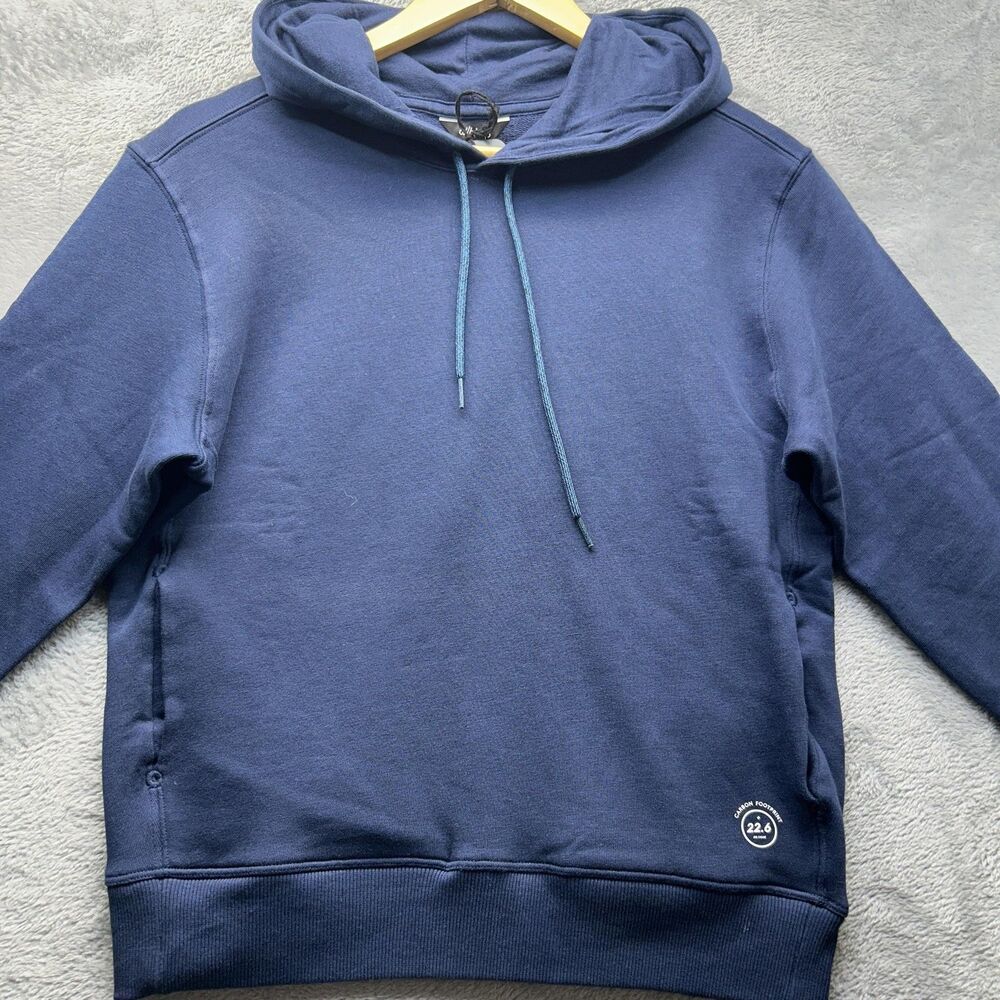 Allbirds The R&R Hoodie‎ Womens Small True Navy Pullover Organic Cotton Hemp